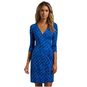 DVF New Julian Two Silk Jersey Wrap Dress, Size 10